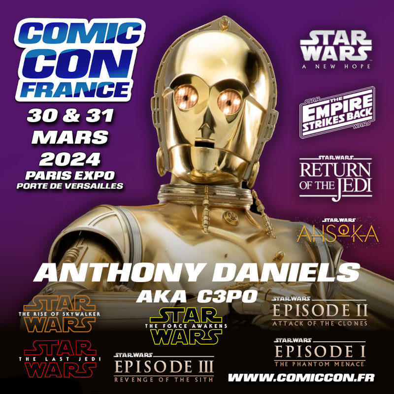 Comic Con France 2024 Anthony Daniels