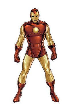 Iron Man - Premières armures rouge et or