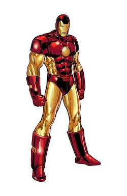 Iron Man nouvelle armure rouge et or