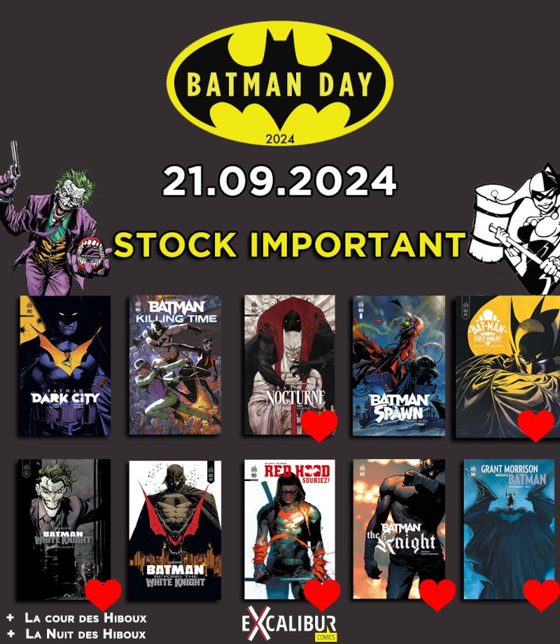 Batman Day 2024 Excalibur Comics