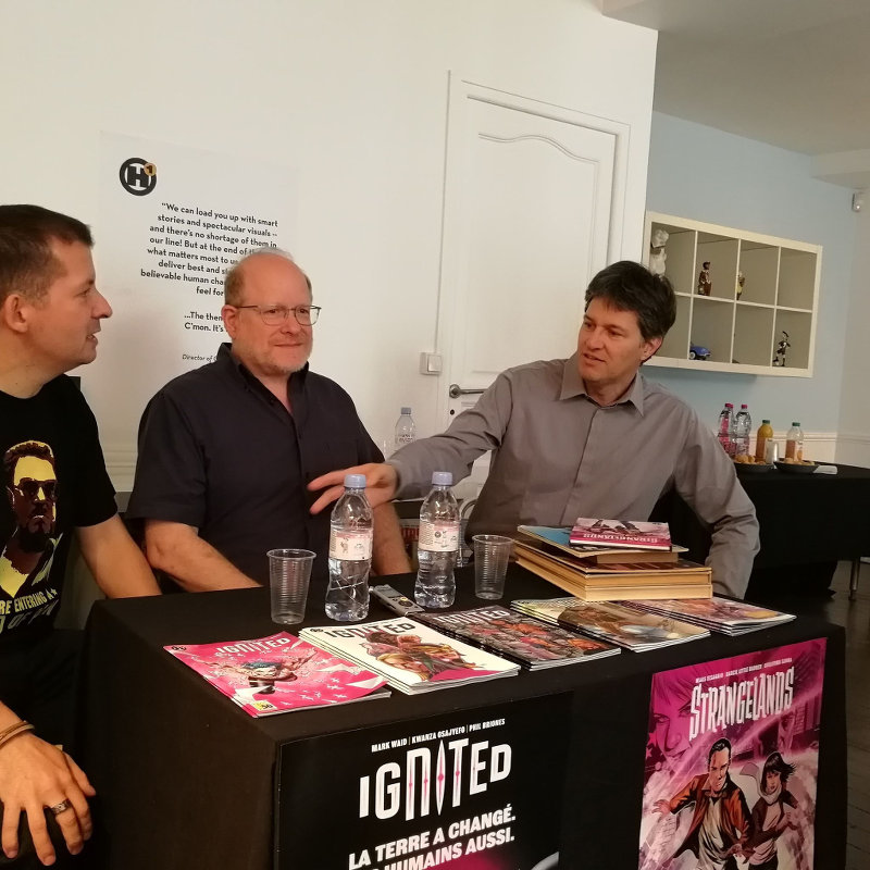 Conférence de presse H1 Comics : Mark Waid, Fabrice Giger
