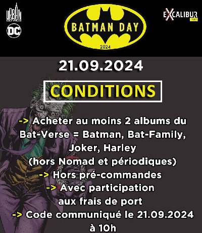 Excalibur Comics Batman Day 2024