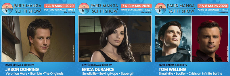 Paris Manga & Sci-Fi Show 29 : Jason Dohring, Erica Durance, Tom Welling