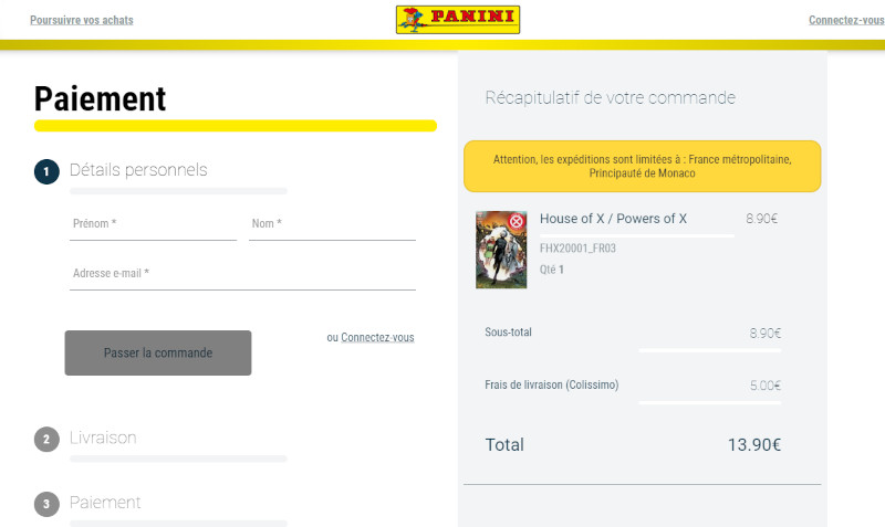 Panini France site de vente