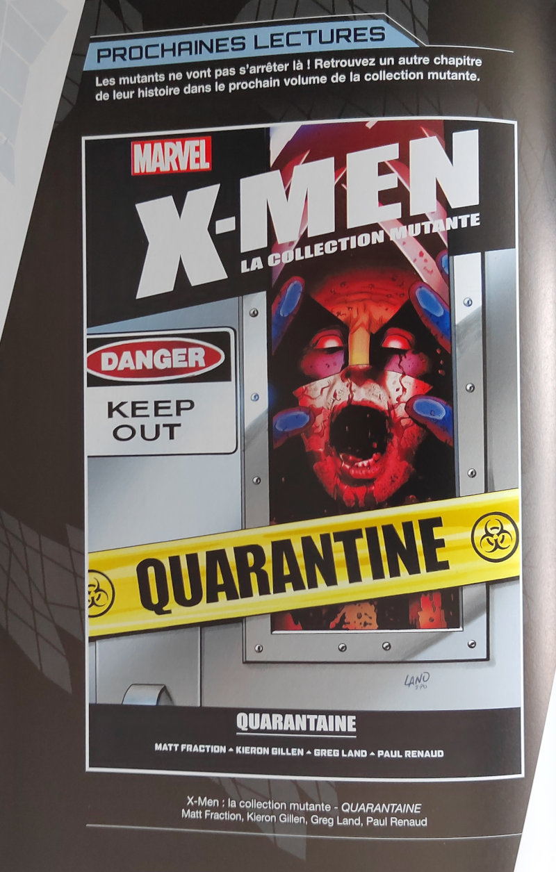 X-Men la collection mutante : Quarantaine